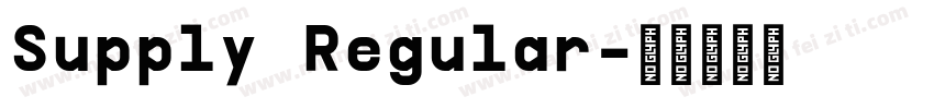 Supply Regular字体转换